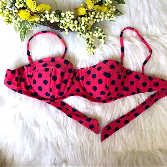 Arizona Jean Company Other - Arizona | Pink polka dots swimsuit- Top